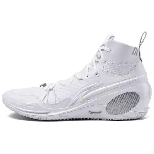 LiNing Wade 808 Ultra V2 comfortable and versatile high-top basketball shoes men's white