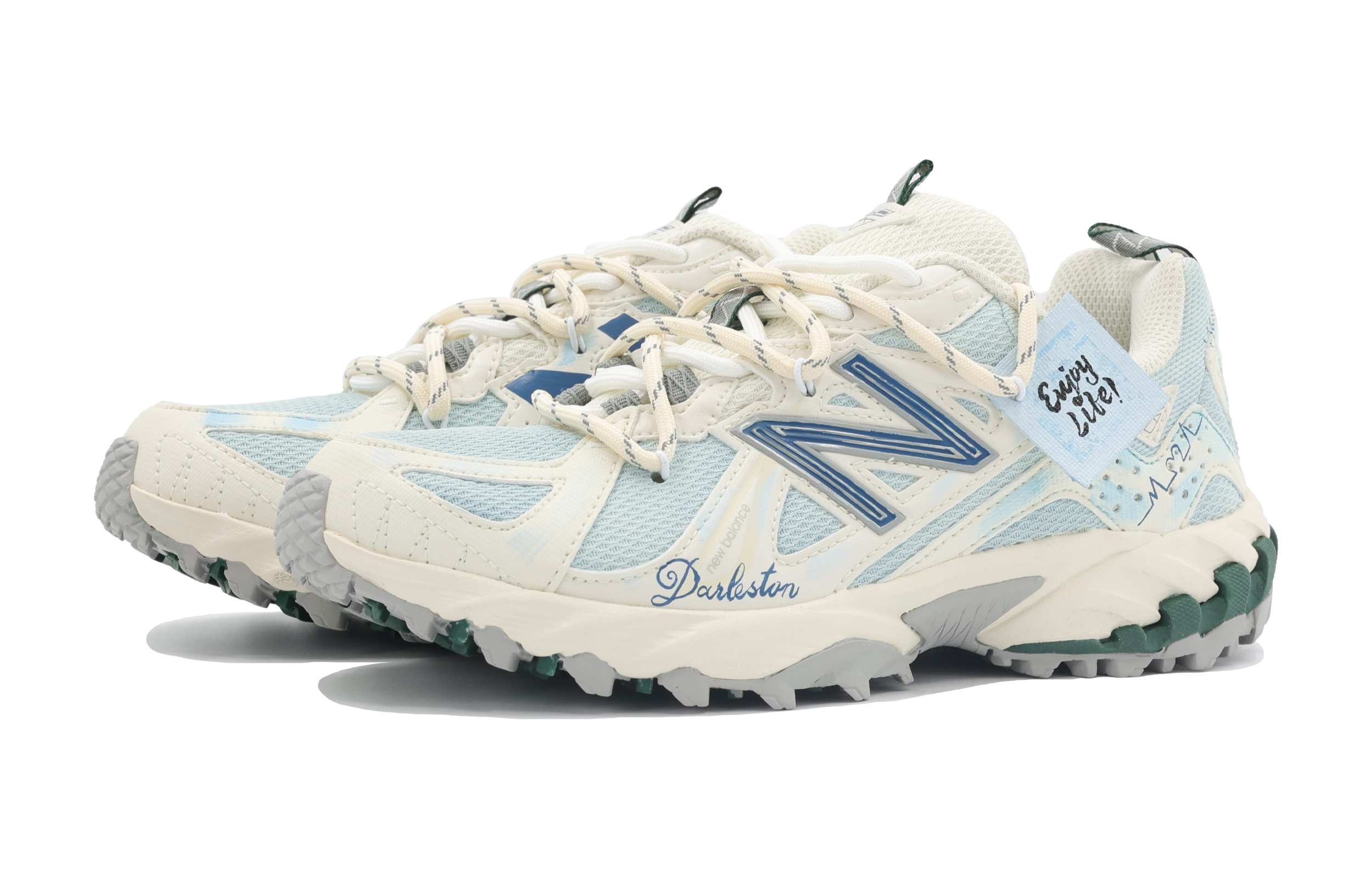 New Balance 610T Bolanmske Blue Cushioning Slip Resistant Abrasion Resistant Low top Hiking Shoes Unisex Light Blue