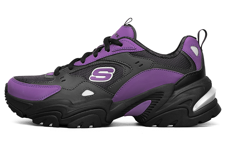 One Punch Man x Skechers Stamina V2 fabric synthetic leather One Punch Man joint low-top dad shoes women's black purple Sonic