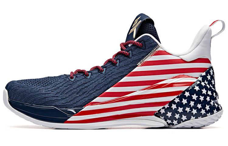 ANTA KT4 Basketball Shoes Men's Low Top Coastal Blue