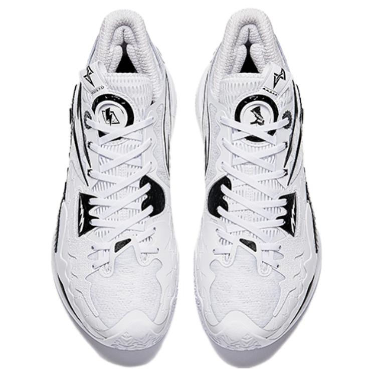 Anta Shock Wave 5 Cushioning Slip Resistant Abrasion Resistant Low top Midfoot Carbon Plate Basketball Shoes Men’s