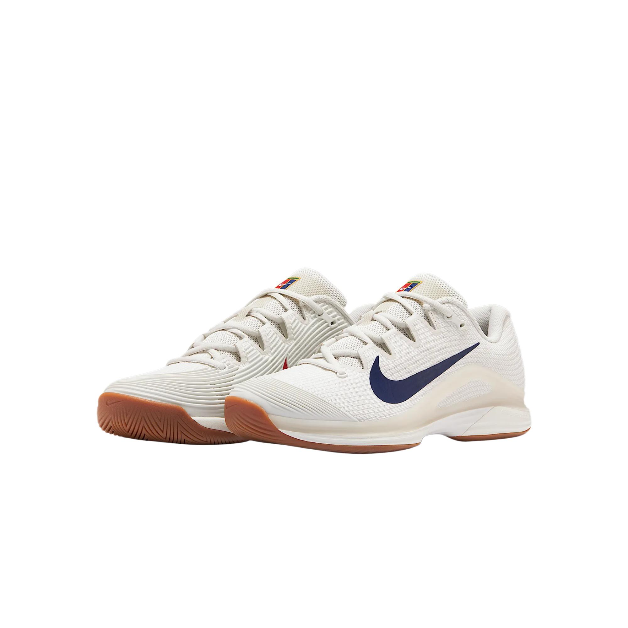 Nike Court Air Zoom Vapor 12 Hc Summit White Phantom Gum Medium Brown Binary Blue