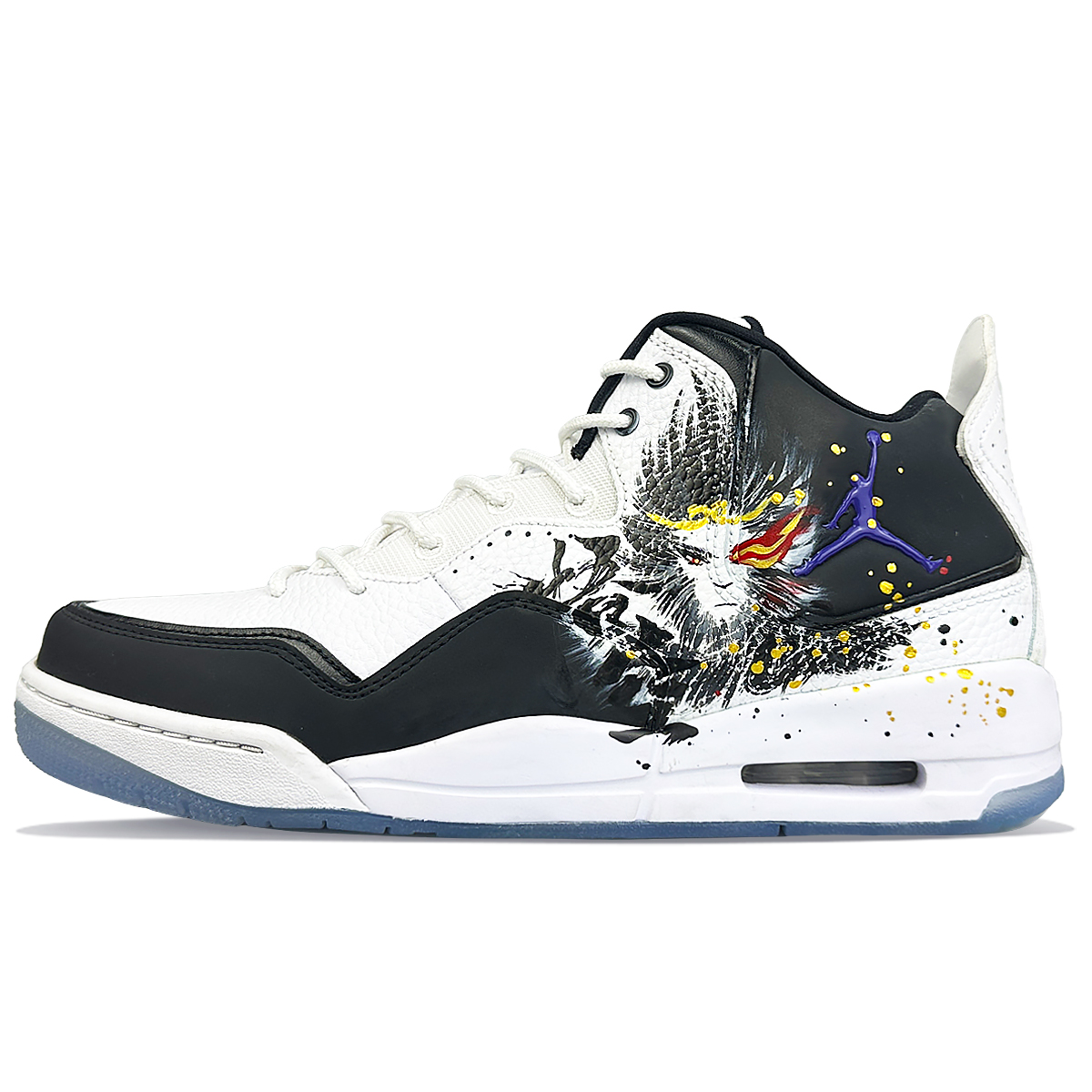 Jordan Courtside 23 Slip Resistant Slip Resistant Mid top Basketball Shoes Men’s Black White
