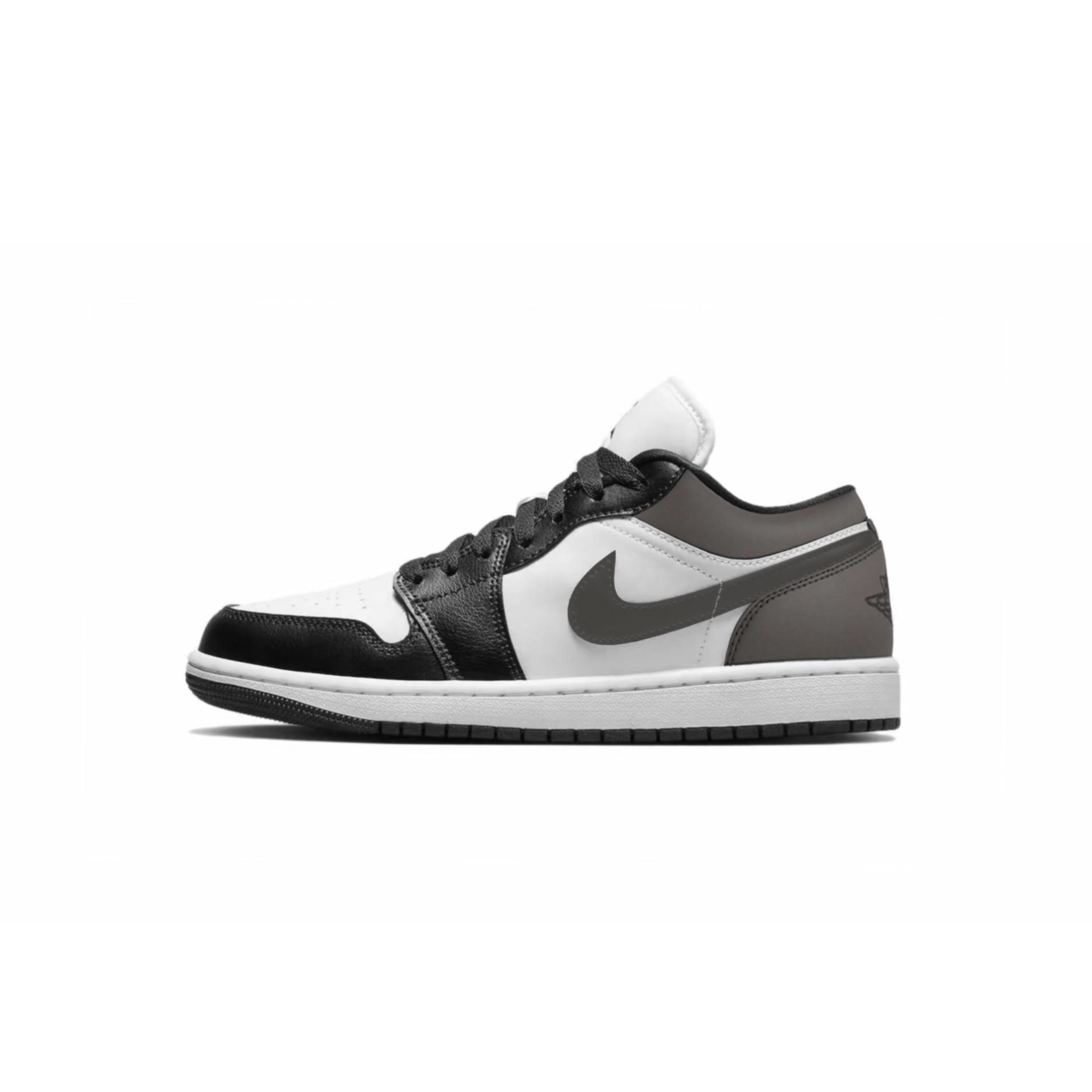 Jordan Air Jordan 1 Cushioning Slip Resistant Low top Vintage Basketball Shoes Women’s Black White Brown