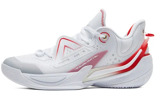 PEAK Phantom Horse 2.0 Basketball Shoes Men's Low Top All White Ice Blue