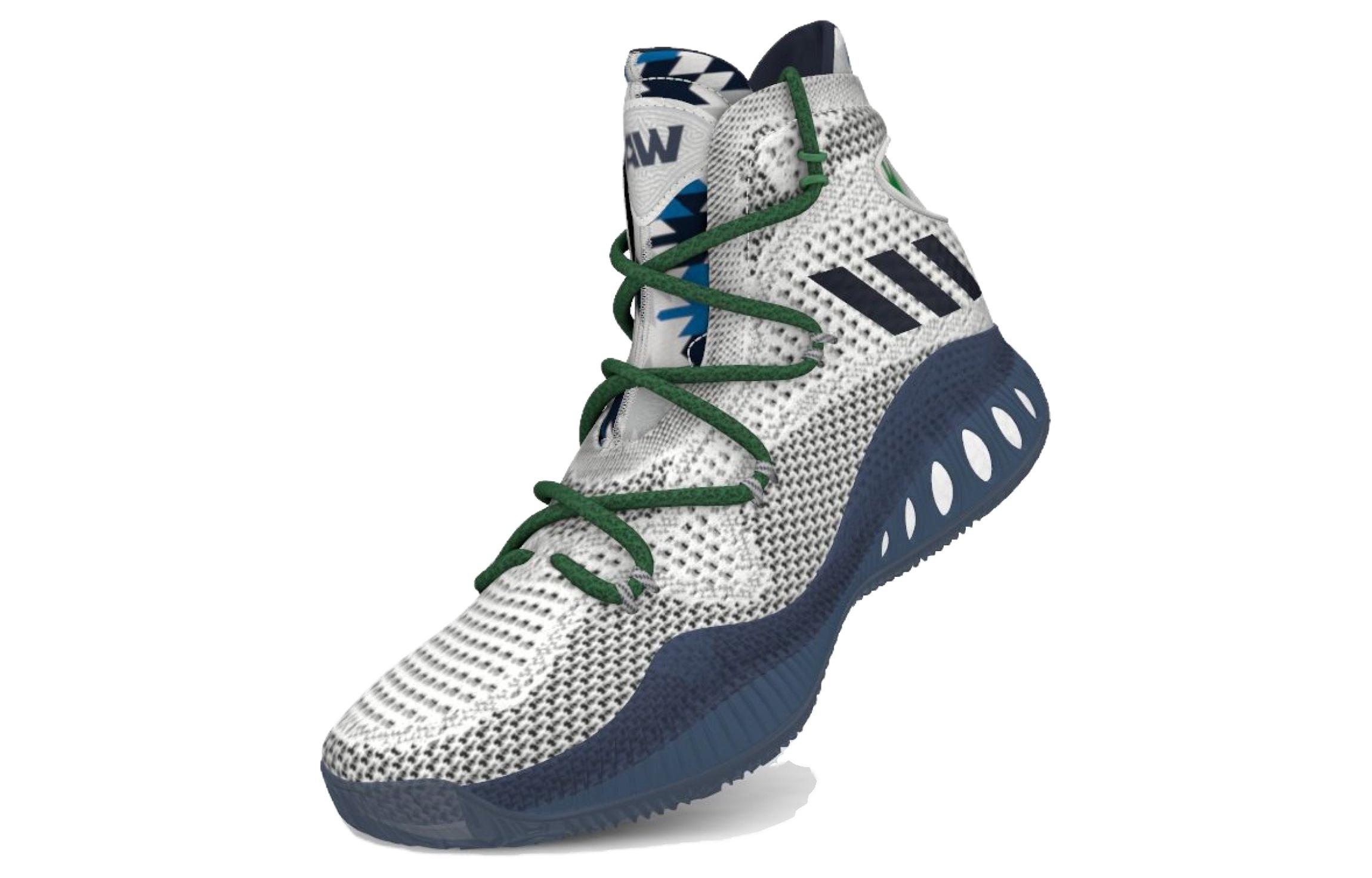 Мужские кроссовки adidas Crazy Explosive (белые) — фото 3