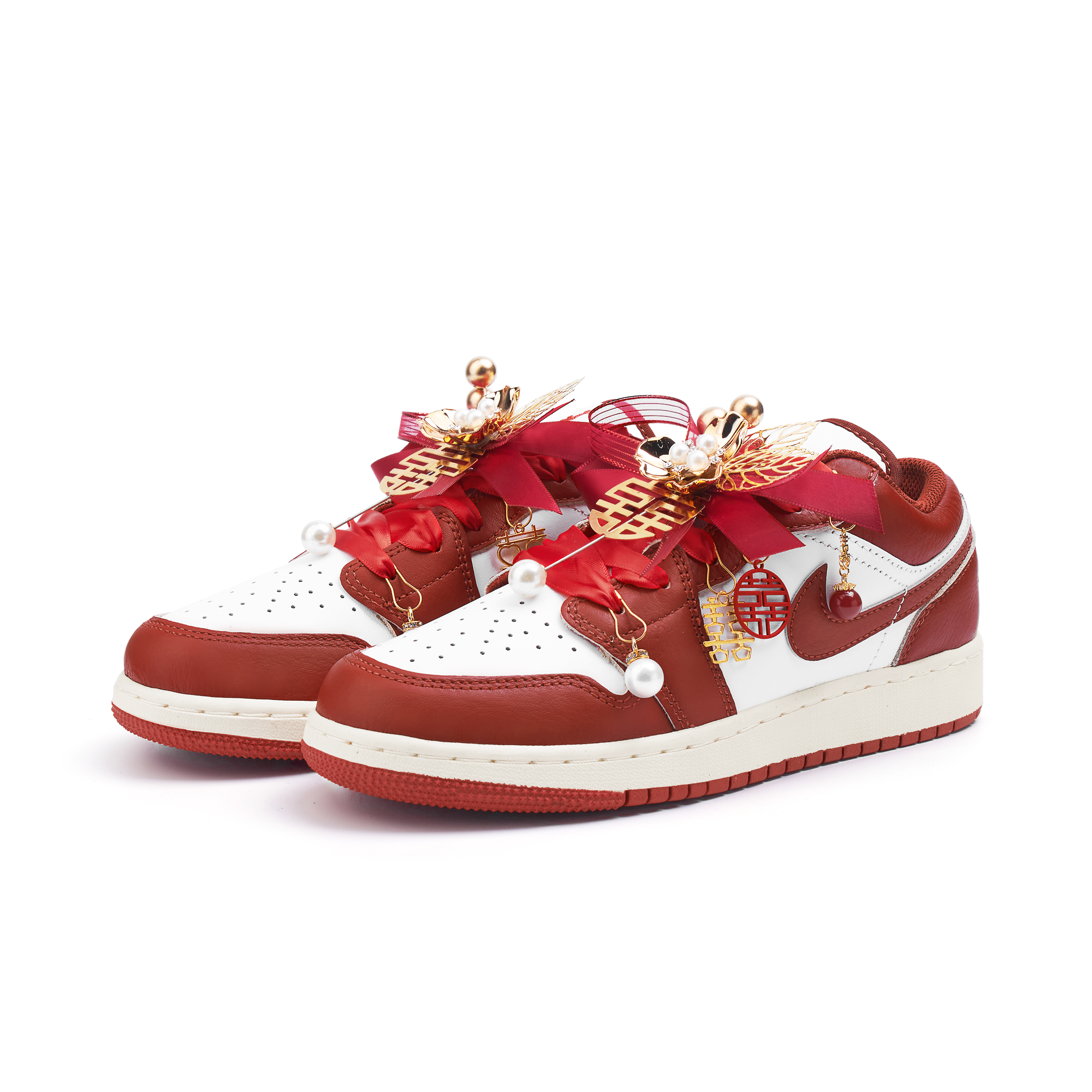 Jordan Air Jordan 1 Low top Vintage Basketball Shoes Women’s Red