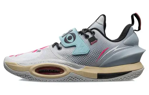 LiNing Li Ning City 10 V2 Wade Dreamer Series Comfortable and Versatile Non-slip Wear-Resistant Rebound Low-top Basketball Shoes Men's White