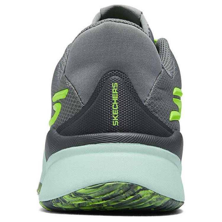 Skechers Abrasion Resistant Low top Basketball Shoes Men’s Gray Green
