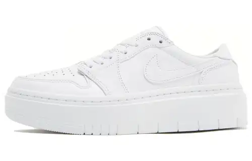 Jordan Air Jordan 1 Elevate Low 'Triple White' Comfortable Abrasion Resistant Low top Vintage Basketball Shoes Women's