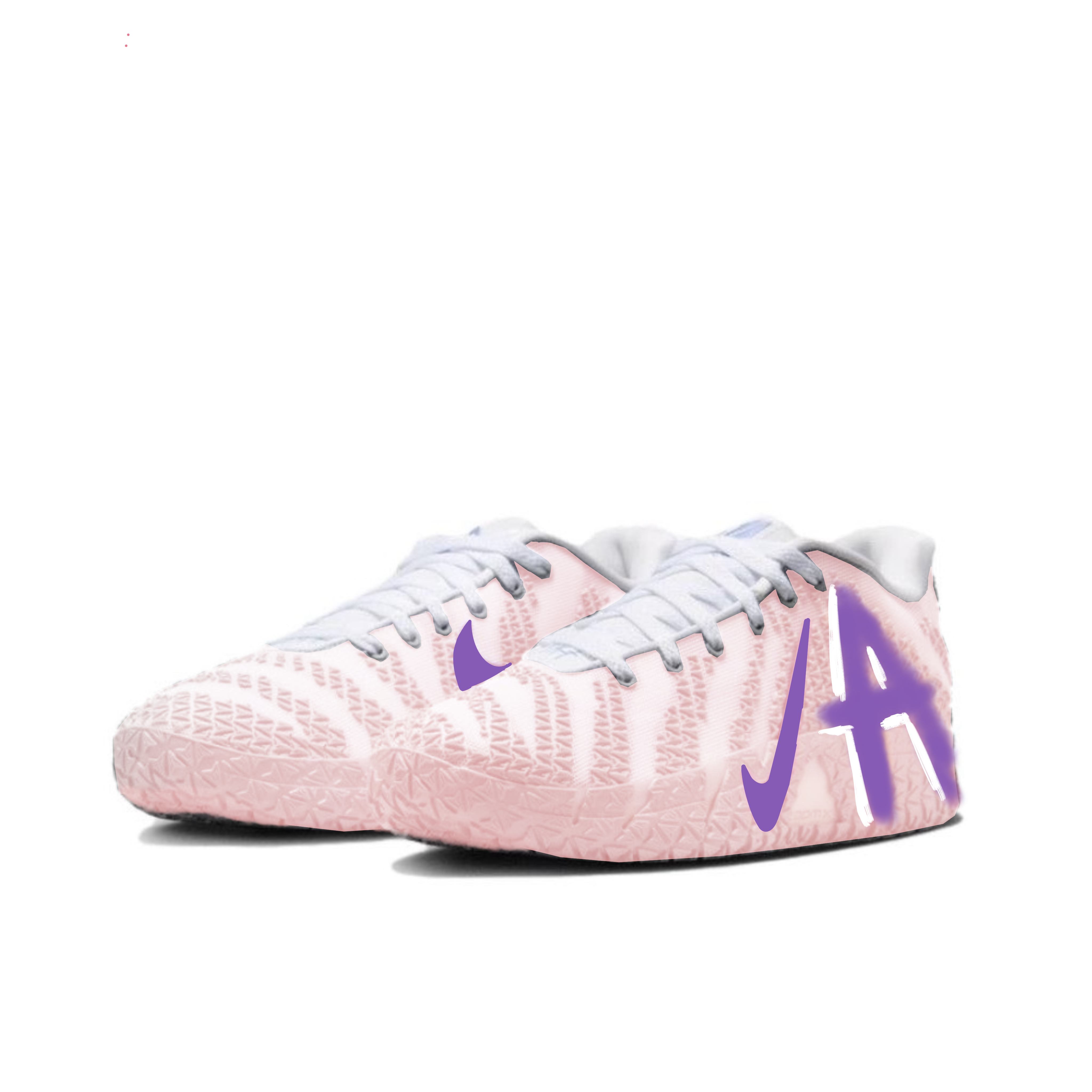 Nike Ja Morant 3 Abrasion Resistant Low top Basketball Shoes Unisex Pink Purple