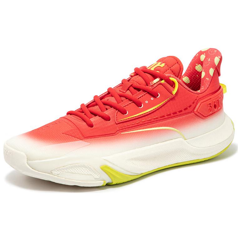 361° Bonded Qicheng Slip Resistant Abrasion Resistant Low top Basketball Shoes Men’s Red White