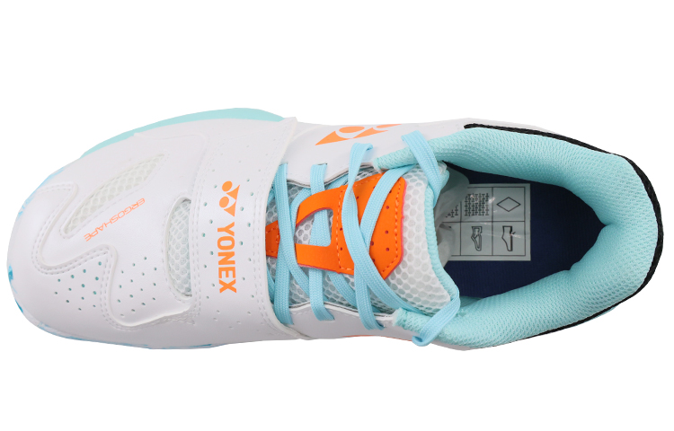 YONEX 520 Badminton Shoes Unisex Low Top White Orange