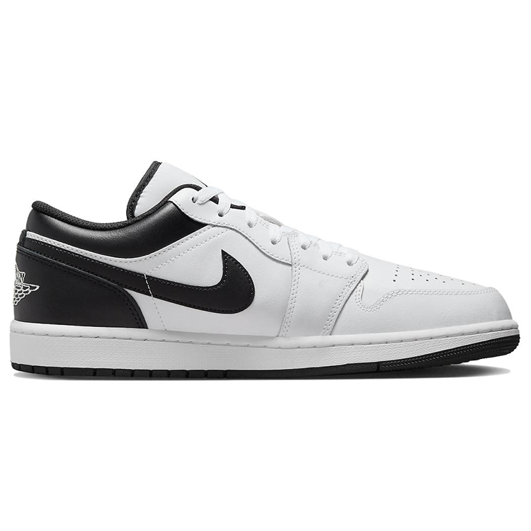 Jordan Air Jordan 1 Slip Resistant Abrasion Resistant Low top Vintage Basketball Shoes Men’s White Black