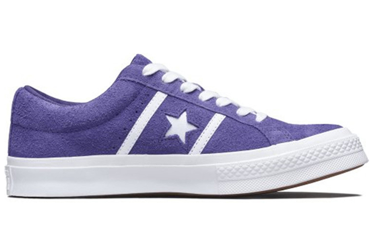 Кеды Converse One Star Academy Ox (фиолетово-белые) — фото 2
