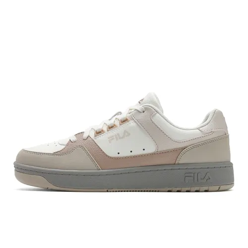FILA Wear resistant And Lightweight Low top Tennis Shoes Women's White Brown