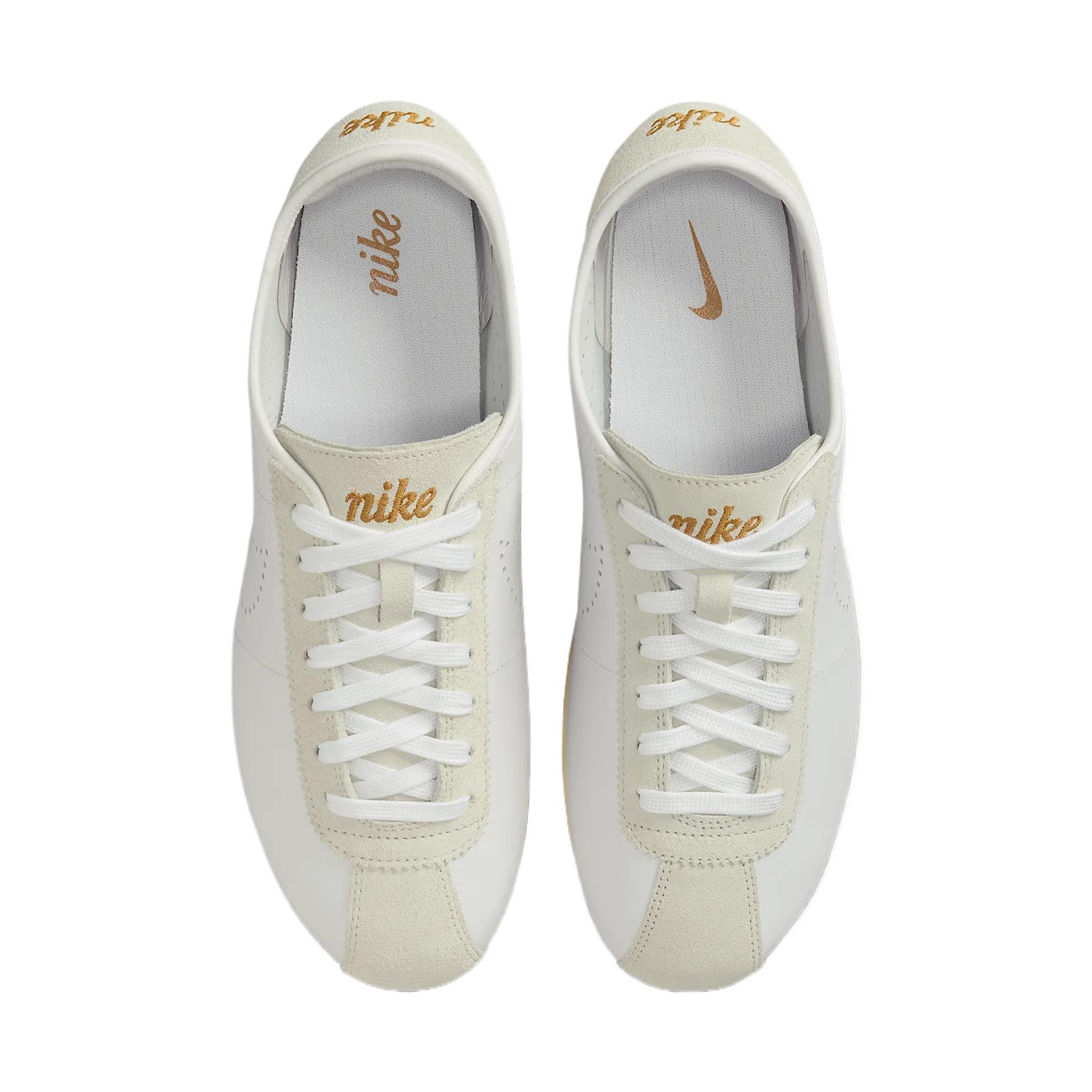 Nike Cortez White Bronze Perforated Swoosh Women’s