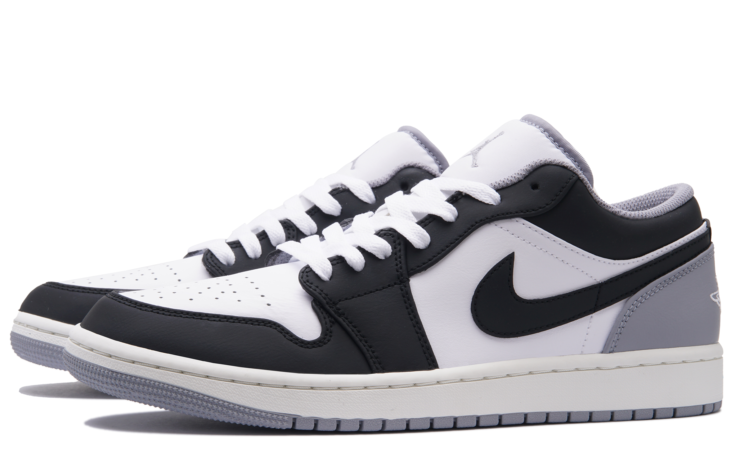 Jordan Air Jordan 1 Wear resistant And Lightweight Low top Vintage Basketball Shoes Men’s Black Gray