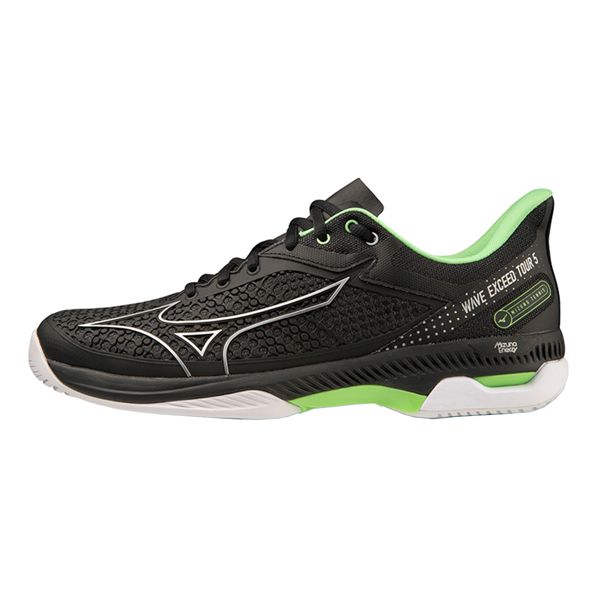 Mizuno Wave Exceed Tour 5 Cushioning Slip Resistant Abrasion Resistant Low top Tennis Shoes Unisex Black
