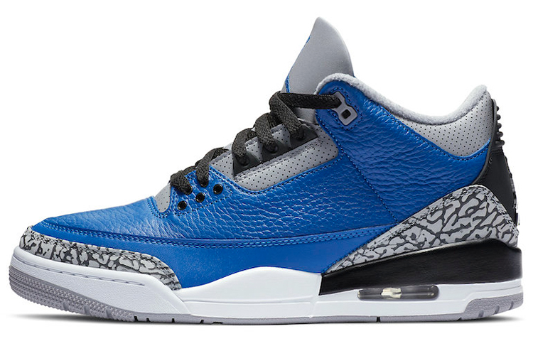 Мужские кроссовки Jordan Air Jordan 3 retro blue cement (синие)