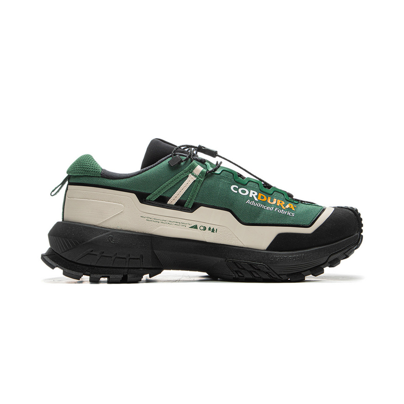 Li Ning Outdoor CF Tracing, Xingchuan Pro Slip Resistant Abrasion Resistant Low top Hiking Shoes Unisex Gray Green