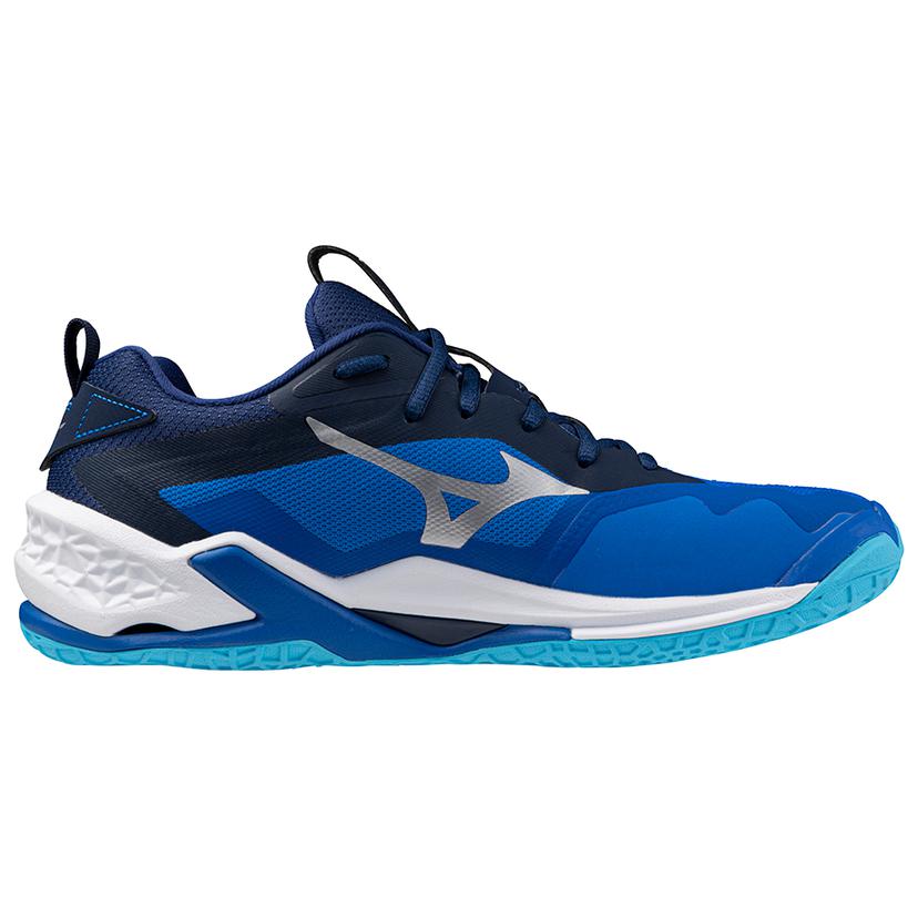 Mizuno Slip Resistant Abrasion Resistant Low top Training Shoes Unisex Blue White