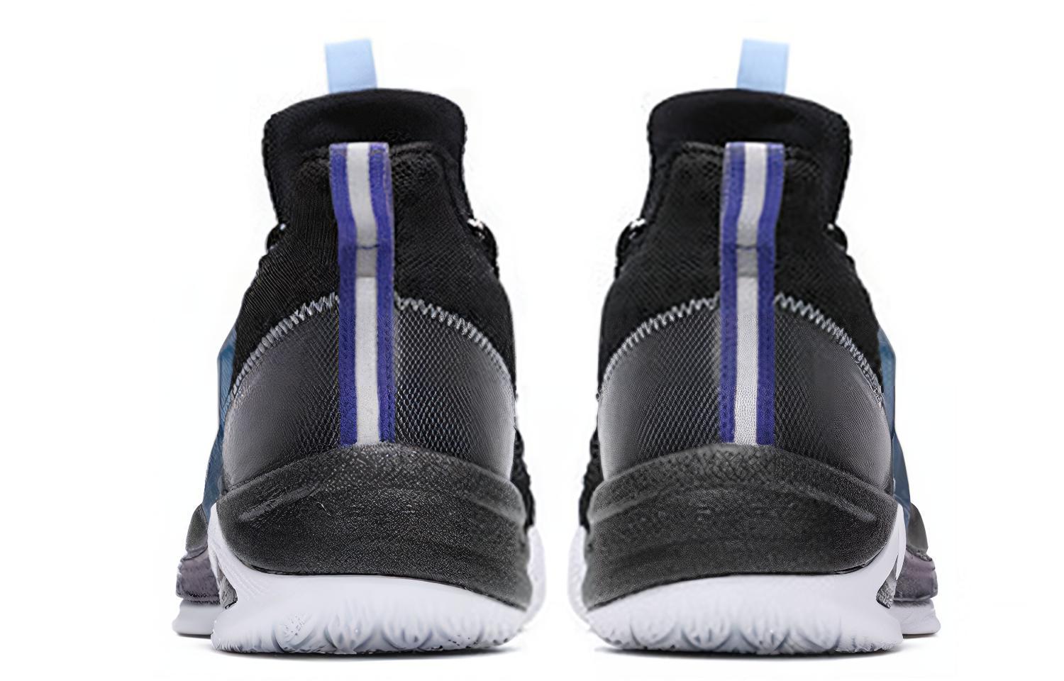 361° BIG 3 Q Stretch Sports Cushioning Slip Resistant Abrasion Resistant Mid top Basketball Shoes Men’s Black