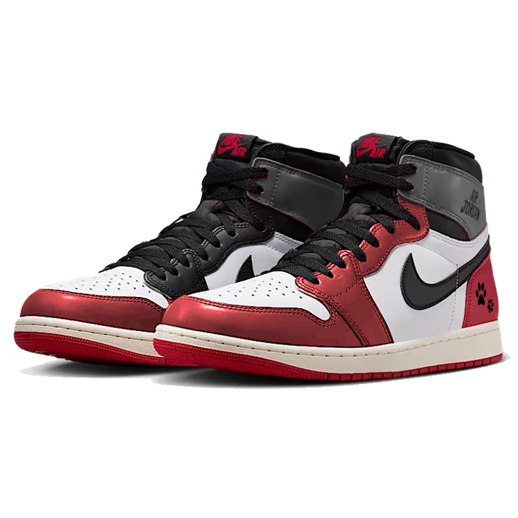 Jordan Air Jordan 1 Cushioning Slip Resistant High top Vintage Basketball Shoes Men’s Red