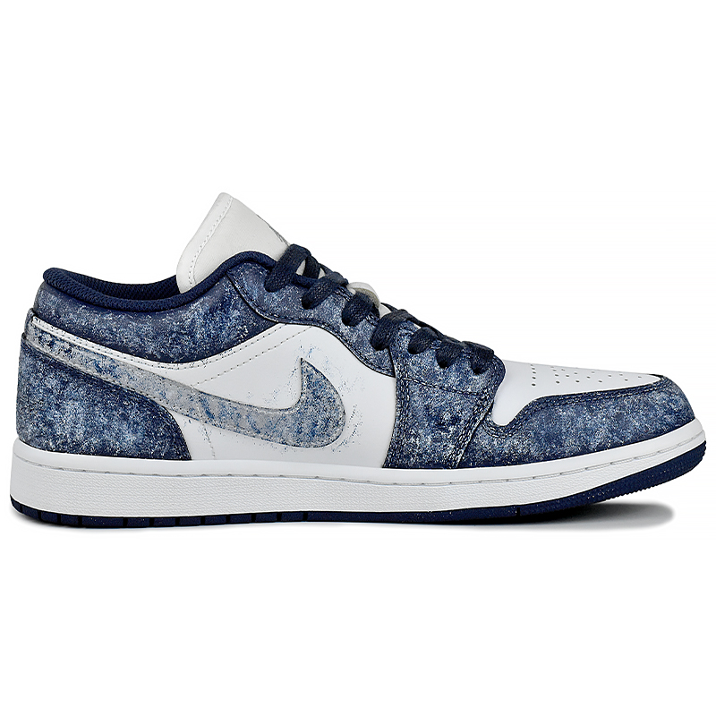 Jordan Air Jordan 1 Abrasion Resistant Low top Vintage Basketball Shoes Men’s Blue White