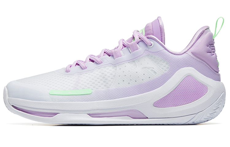 Anta Alien 3 SE Abrasion Resistant Low top Performance Basketball Shoes Men's White Purple
