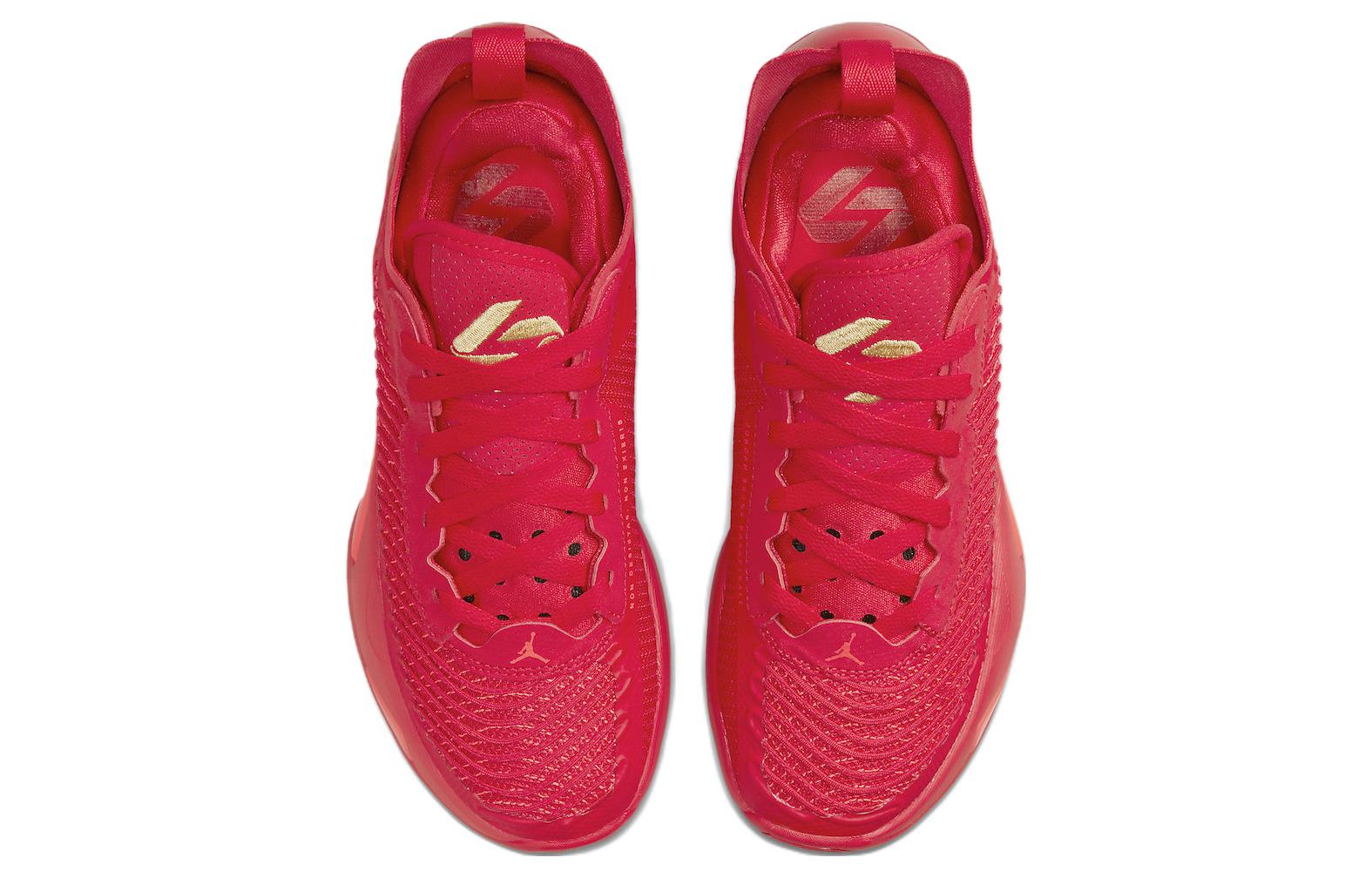 Мужские кроссовки Jordan Jordan Luka 1 1 "University Red" (красно-золотые) — фото 4