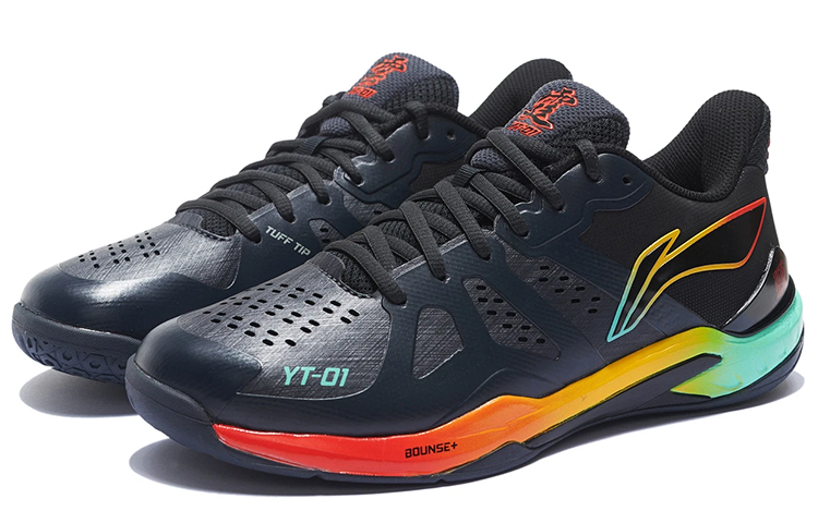 Li Ning Cloud Thunder Textile, Synthetic Leather Comfortable Cushioning Slip Resistant Abrasion Resistant Breathable