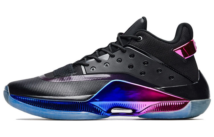 XTEP Levitation 4 Slip Resistant Abrasion Resistant Low top Basketball Shoes Men’s Black Purple