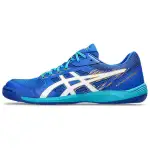 ASICS Attack Hyperbeat 4 Round Tip Cushioning, Wear Resistant Low top Training Shoes Men's Blue White