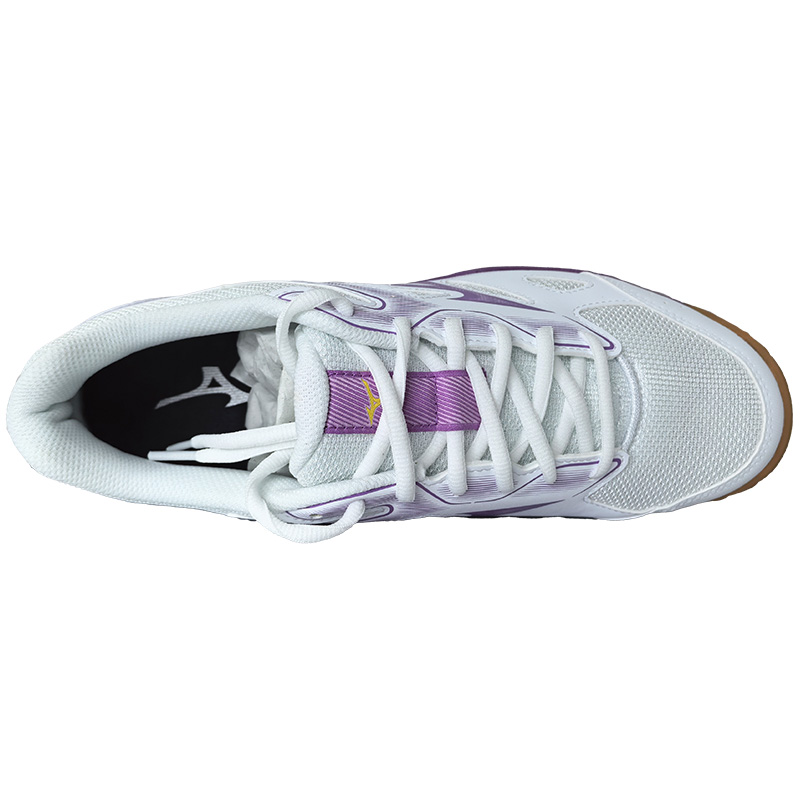 Mizuno Sky Blaster Slip Resistant Impact resistant Low top Training Shoes Unisex White/Purple