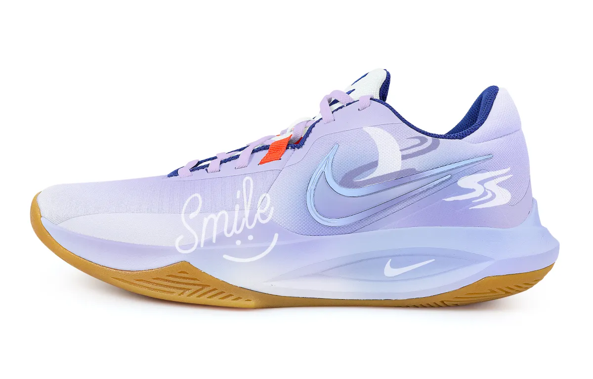 Nike Precision 6 Low top Basketball Shoes Men's Purple