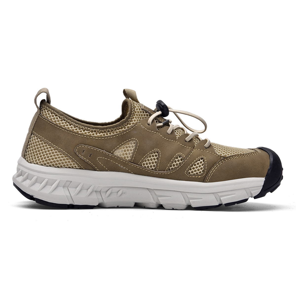 Jeep Textile, Top Grain Cow Leather Comfortable Round Toe Abrasion Resistant Breathable Low top
