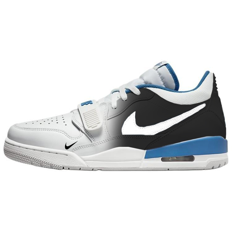 Jordan Legacy 312 Cushioning Slip Resistant Low top Vintage Basketball Shoes Men’s White Blue