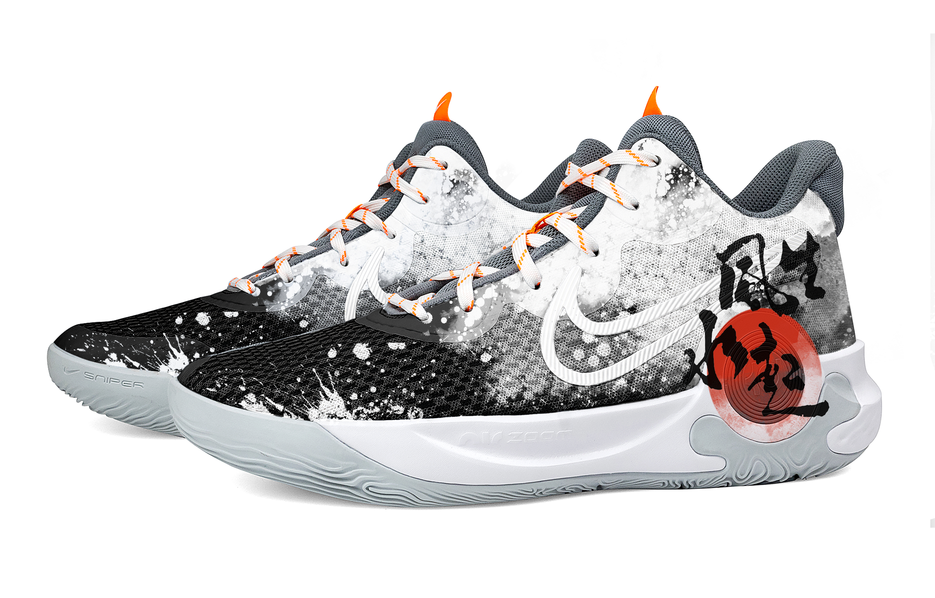 Nike KD Trey 5 IX Slip Resistant Abrasion Resistant Mid top Basketball Shoes Unisex Black