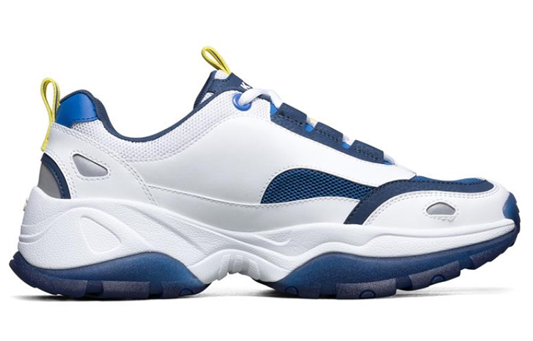 Мужские кроссовки Skechers Kozmiks (синий / белый / желтый) — Синий / белый / жёлтый — фото 2