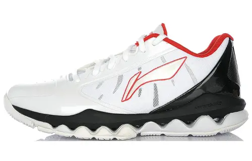 Li Ning Arc Textile, Synthetic Leather Cushioning Slip Resistant Abrasion Resistant Coverage Low top Basketball Shoes