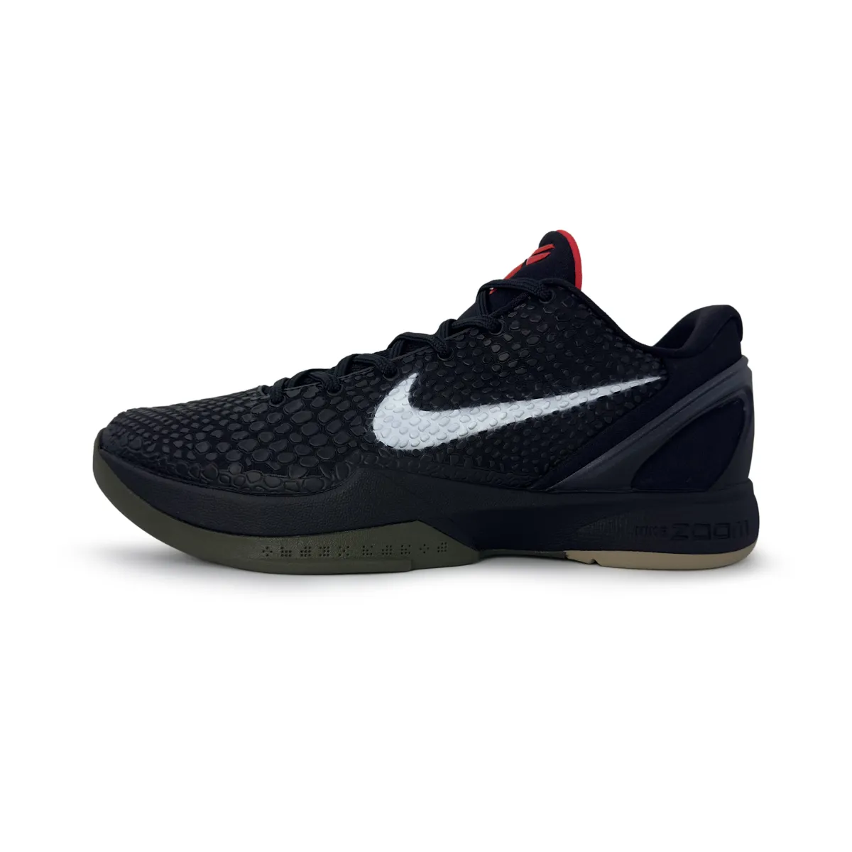 Nike Zoom Kobe 6 Black Mamba Cushioning, Wear Resistant Low top Basketball Shoes Unisex Black