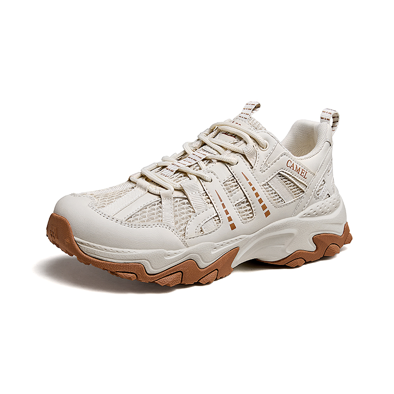 CAMEL Cushioning Slip Resistant Abrasion Resistant Low top Hiking Shoes Women’s