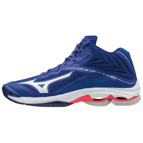 Mizuno Textile, Synthetic Leather Comfortable Slip Resistant, Abrasion Resistant, Breathable Mid top Volleyball Shoes