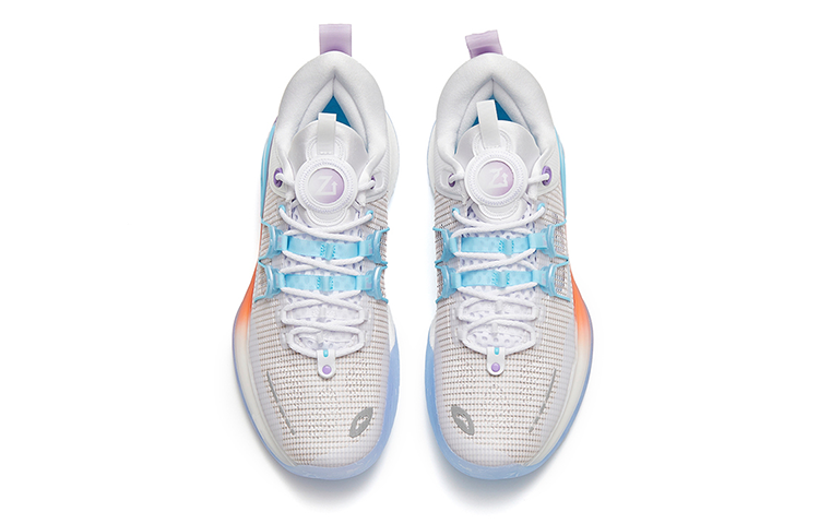 ANTA Basketball Shoes Men’s Low Top Purple White