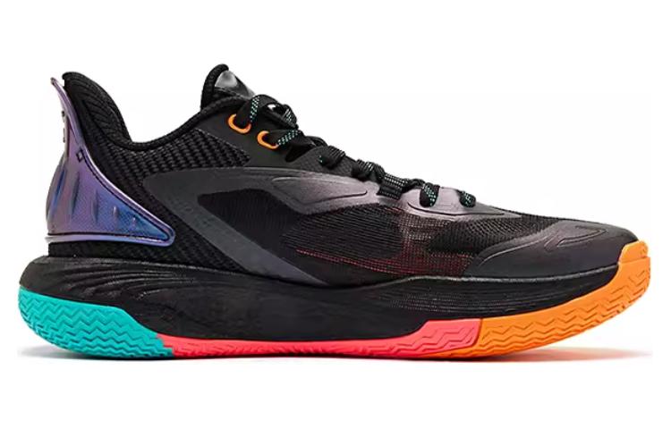 QIAODAN Prickle 7.0 Cushioning, Wear Resistant Low top Basketball Shoes Men’s Black Green