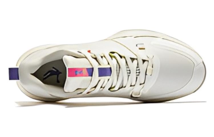 QIAODAN Broken Shadow 4.0 Basketball Shoes Men’s Low Top Ivory White