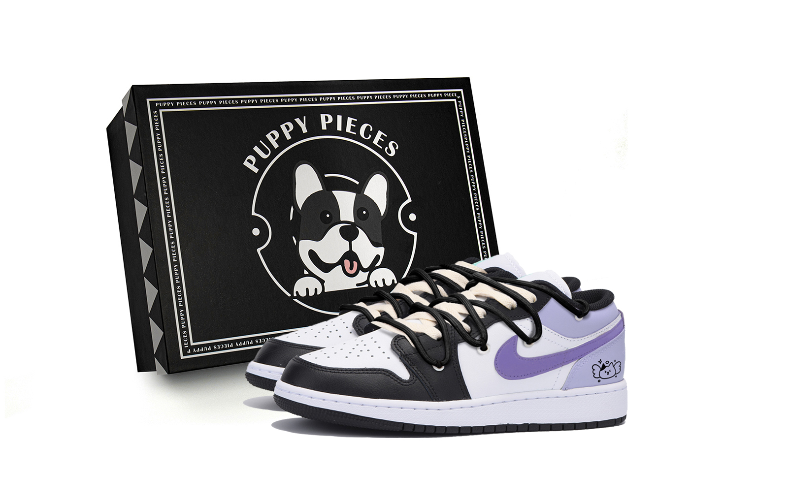 Jordan Air Jordan 1 Vintage Basketball Shoes Men’s Low Top Black Purple