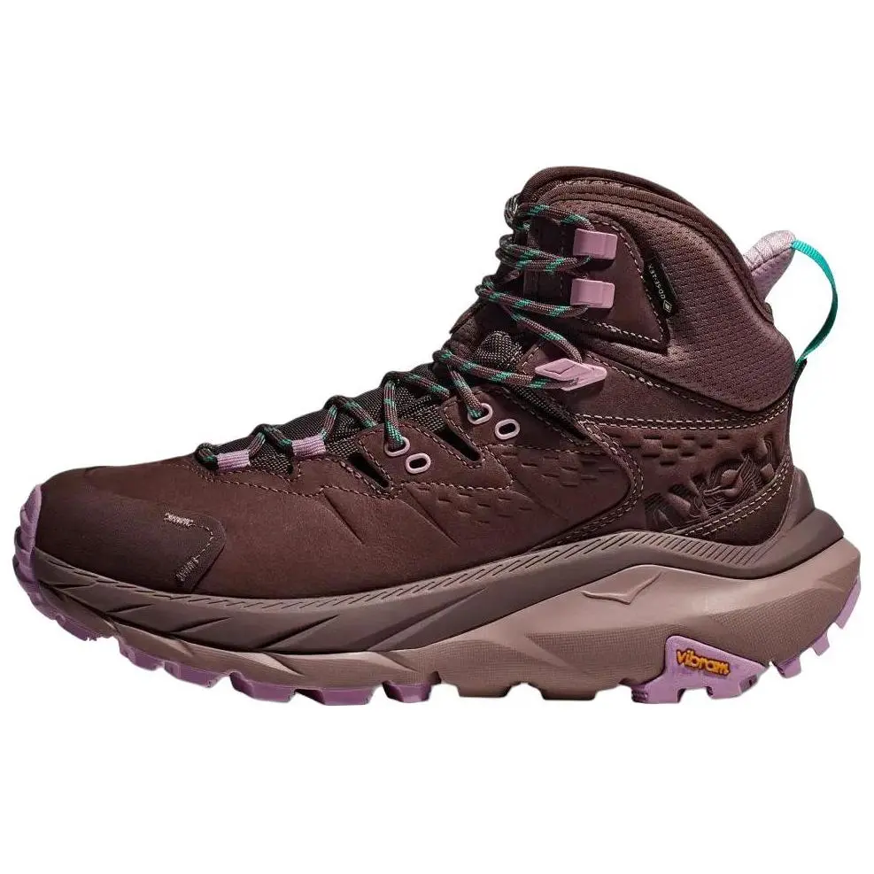 HOKA ONE ONE Kaha 2 Slip Resistant Abrasion Resistant High top Hiking Shoes Women's Umber