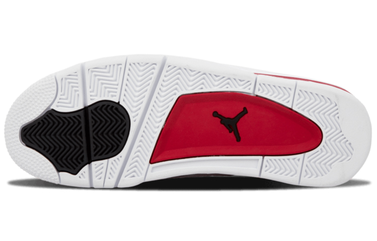 Мужские кроссовки Jordan Air Jordan 4 retro alternate 89 (бело-красные) — 白/黑/动感红 — фото 4